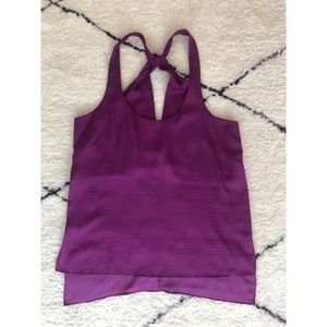 BCBG silk pink tunic tank top